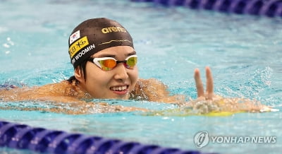 수영 전문매체 전망 "김우민, 파리 올림픽 자유형 400ｍ 동메달"